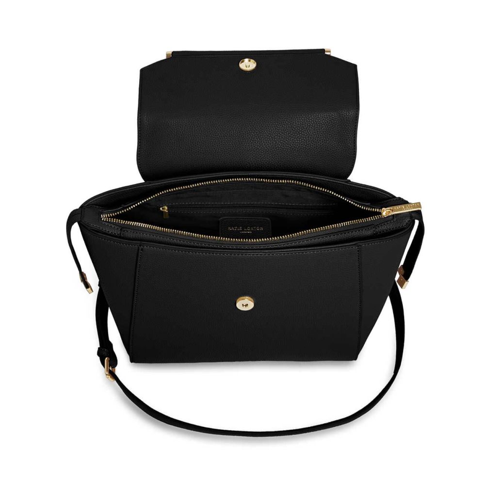 Ava Top Handle Bag | Black