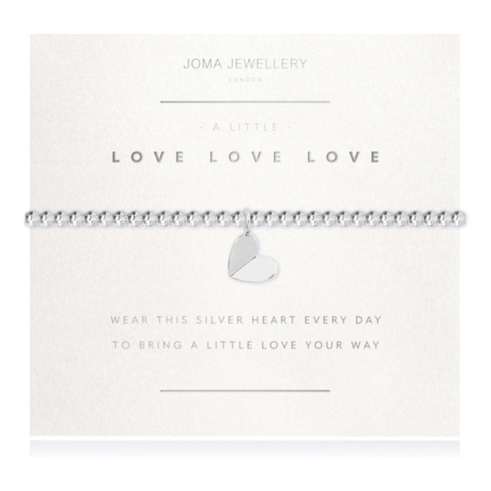A Little | Love Love Love | Bracelet (Facetted) | 17.5cm Stretch
