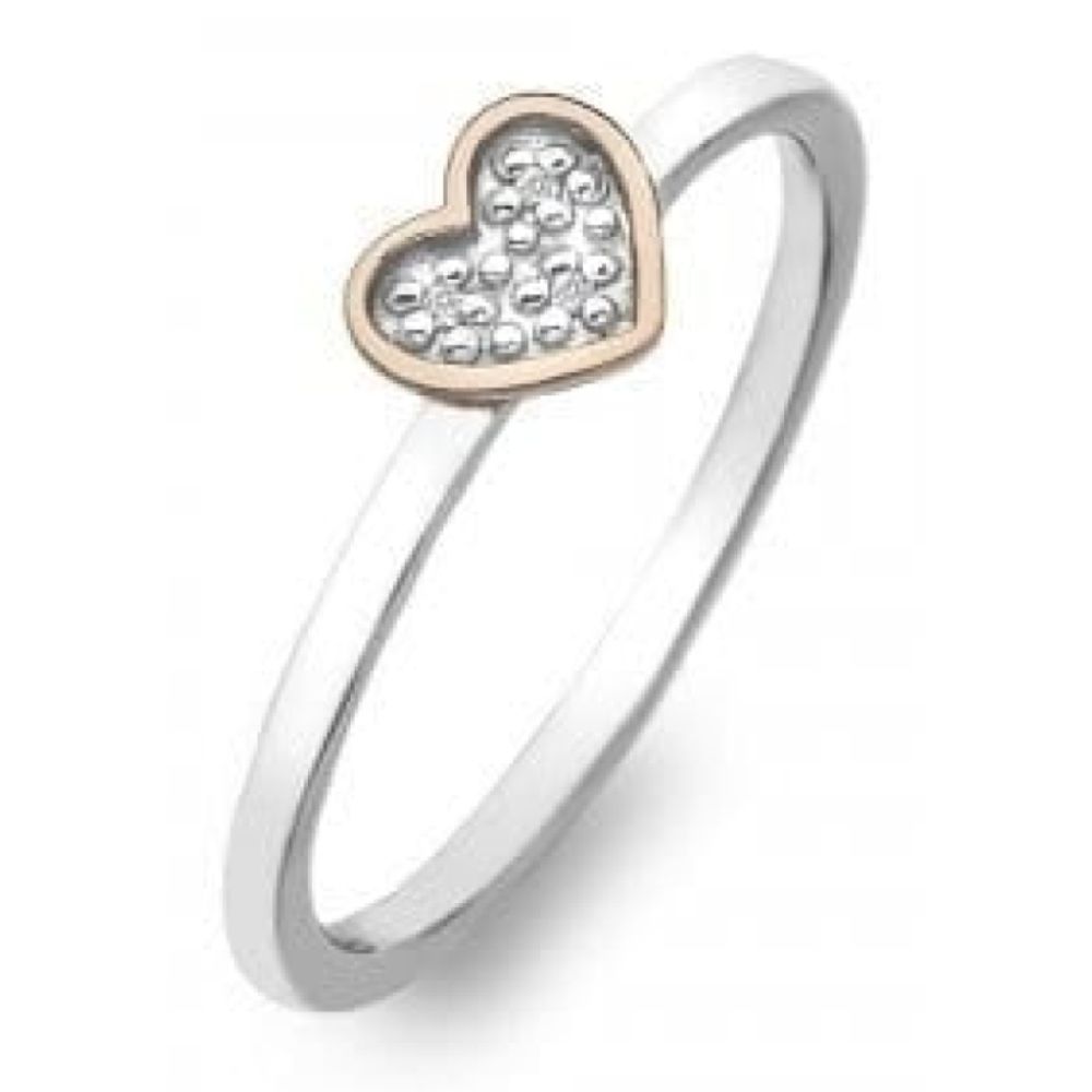 Stargazer Rose Gold Heart Ring