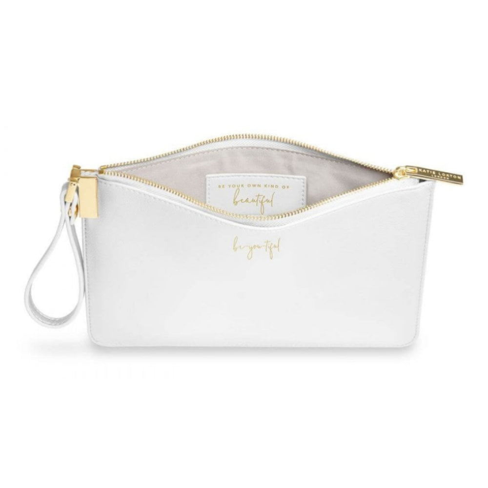 Secret Message Pouch | Be-You-Tiful, Be Your Own Kind Of Beautiful | White | 16 X 24 Cm