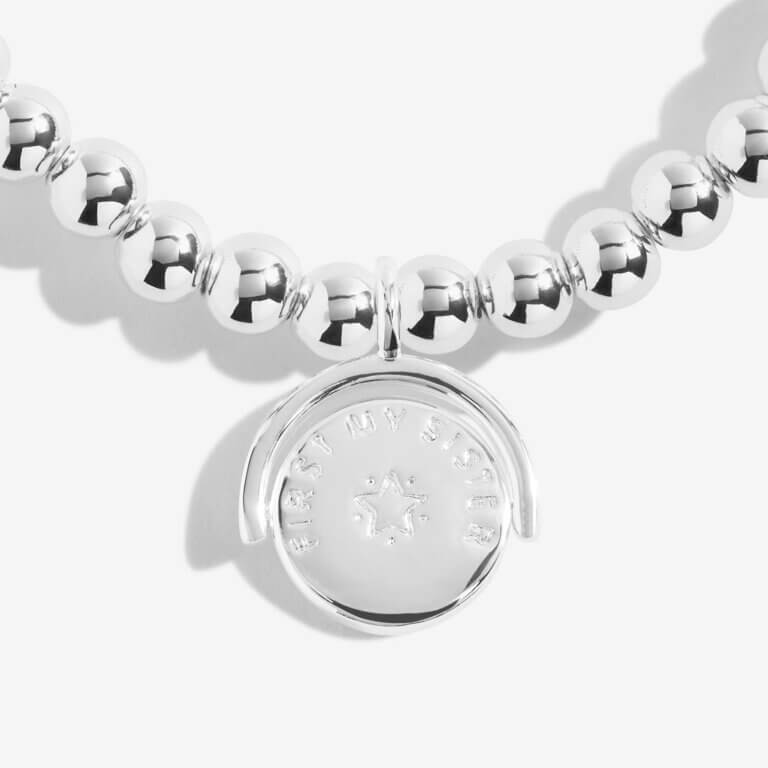 Spinning Boxed A Little 'First My Sister Forever My Friend' Bracelet