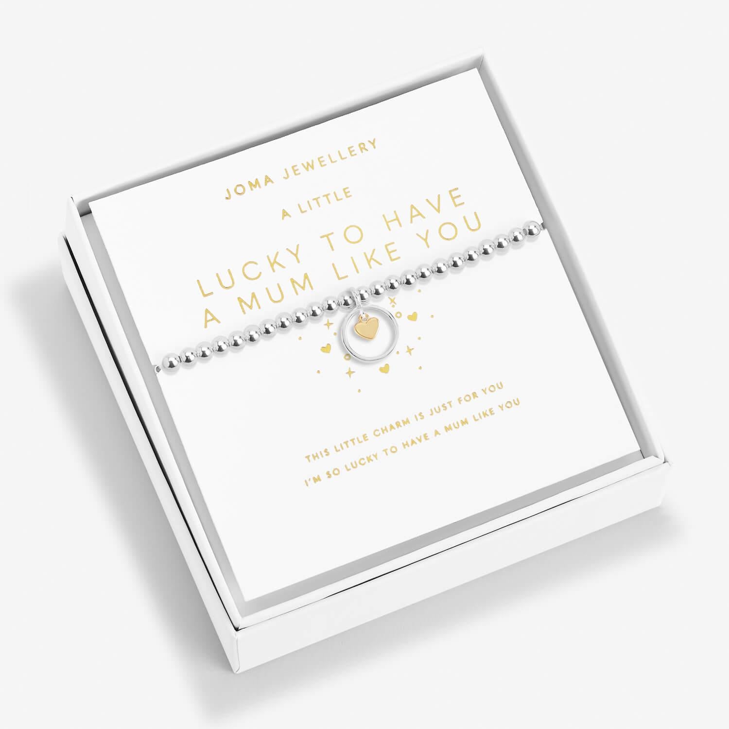 Beautifully Boxed A Little 'Lucky To Have A Mum Like You' Bracelet