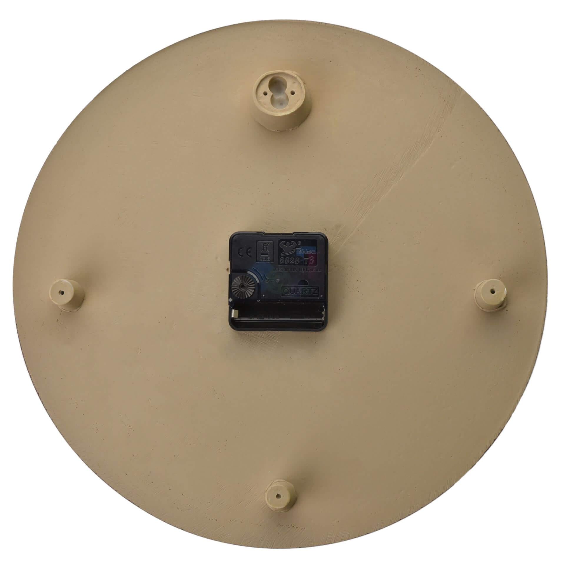 Resin Wall Clock 30cm - Umber