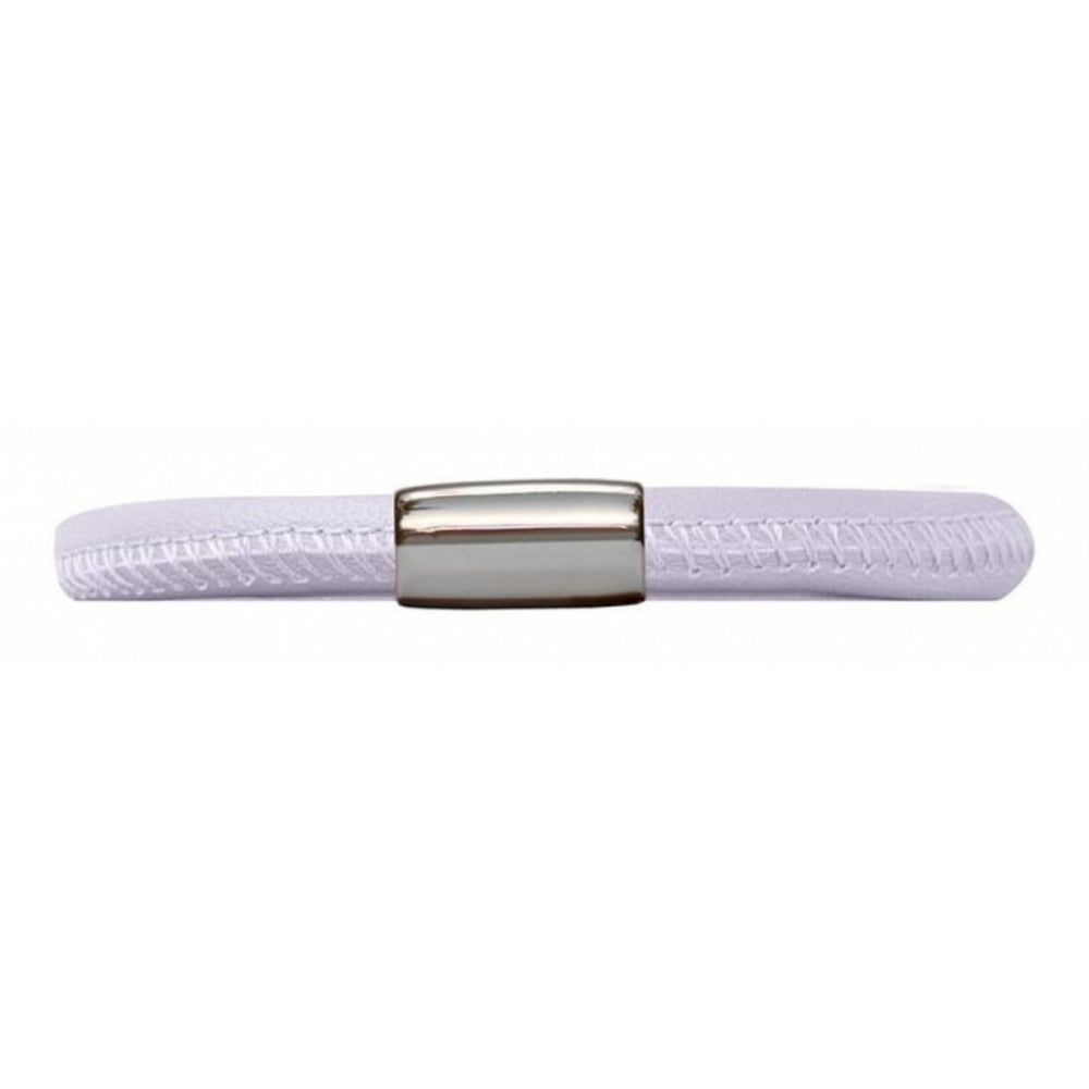 Lilac Leather Single Band Bracelet