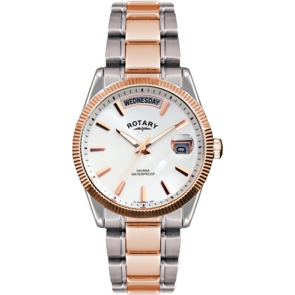 Mens Two Tone Havana Watch