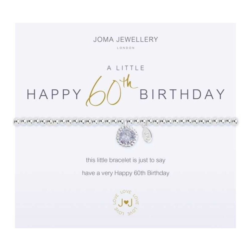a little 60TH BIRTHDAY - silver bracelet