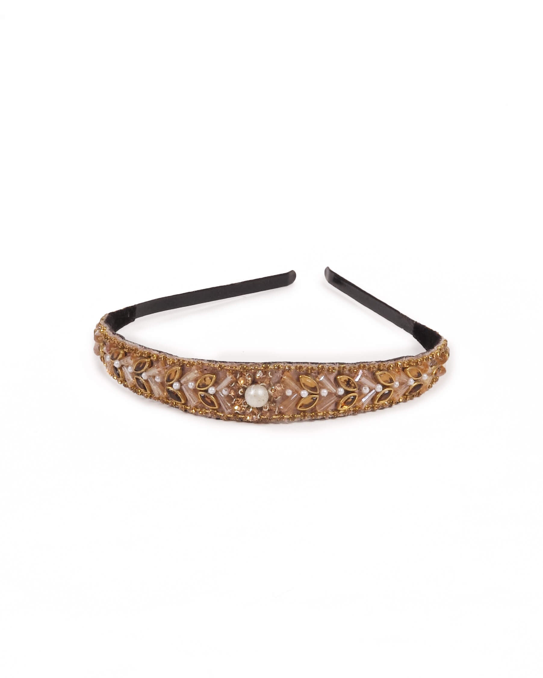 Headband Ella Art Deco Gold Band