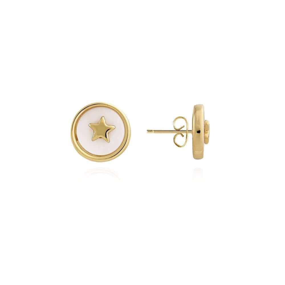 Treasure The Little Things Dream Big Gold Earrings