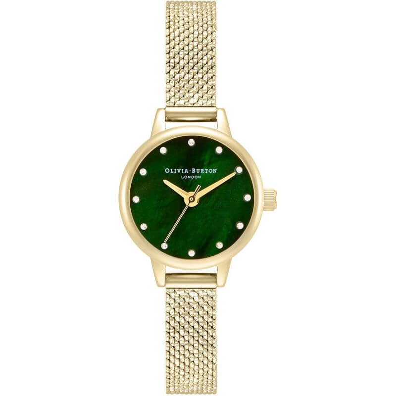 Classics Green & Gold Mesh Watch