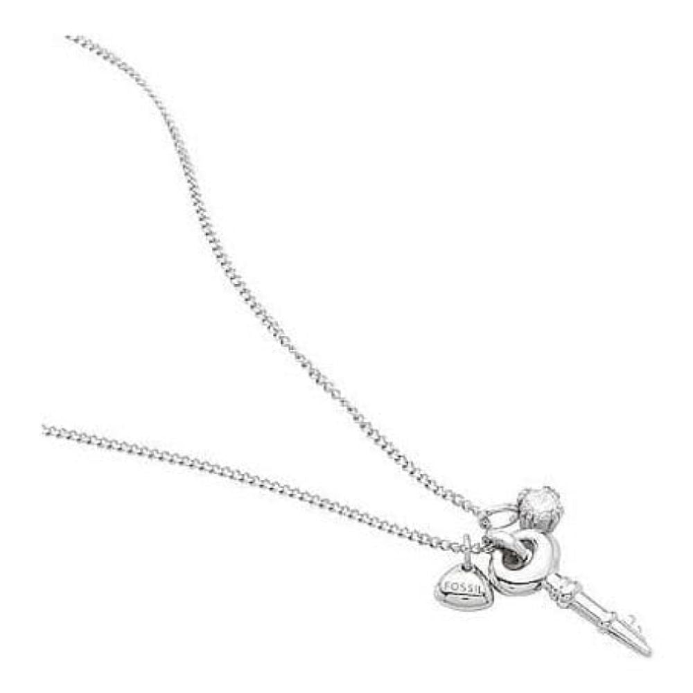 Ladies Lock Pendant Necklace
