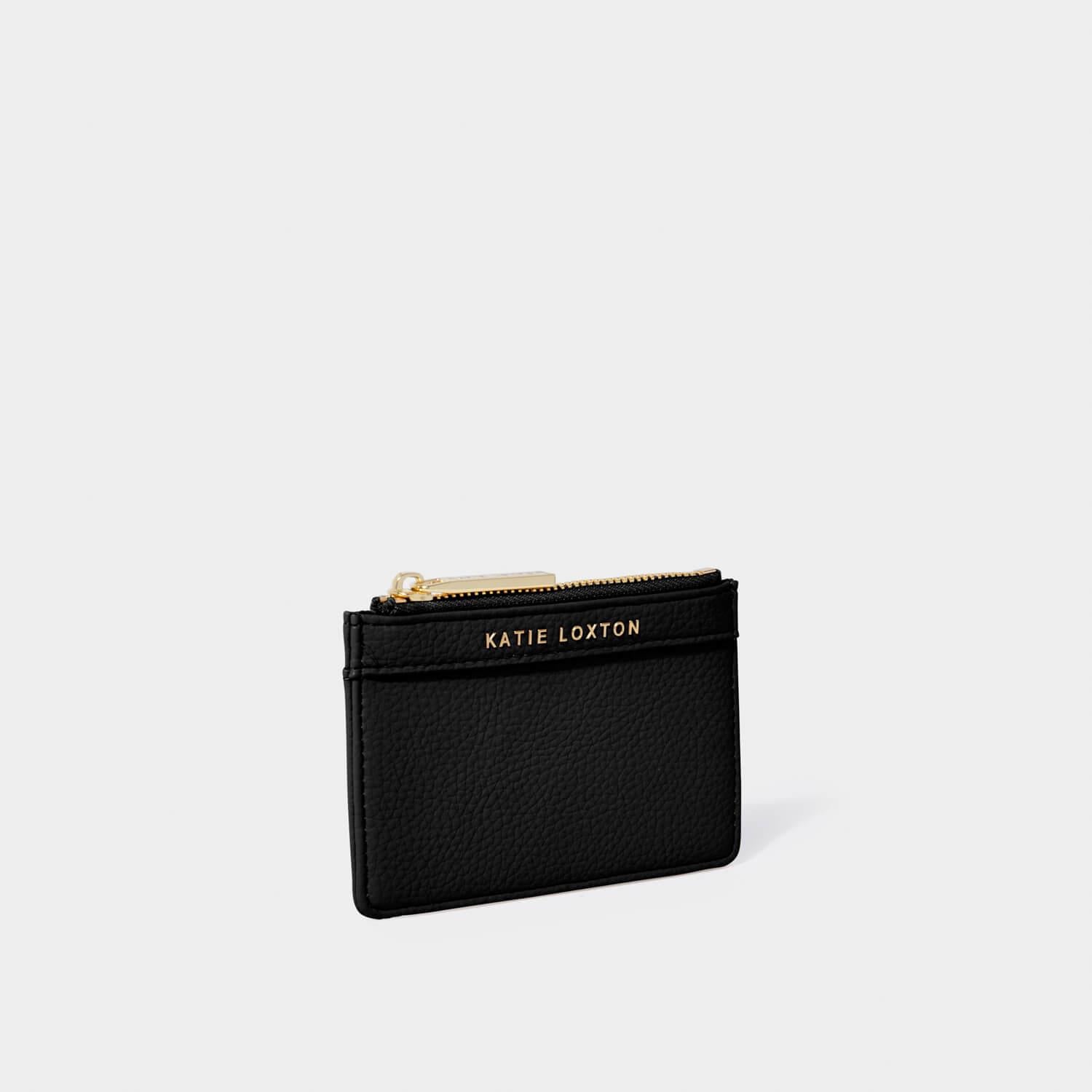 Cleo Coin Purse & Card Holder in Black