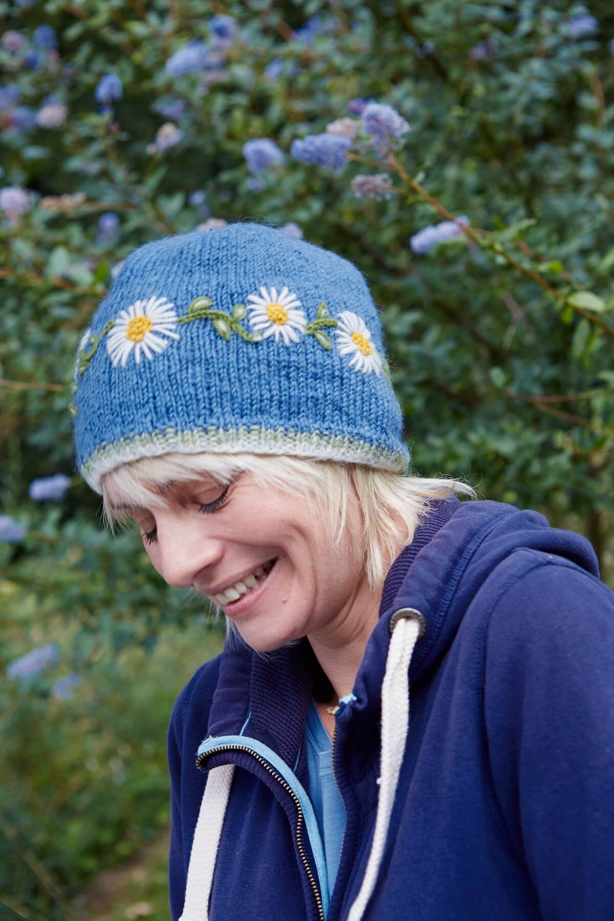 Daisy Chain Beanie Jacaranda