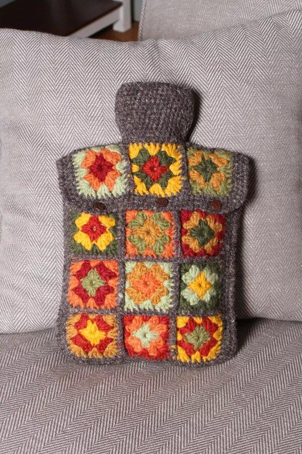 Woodstock Hot Water Bottle Cover In Earth