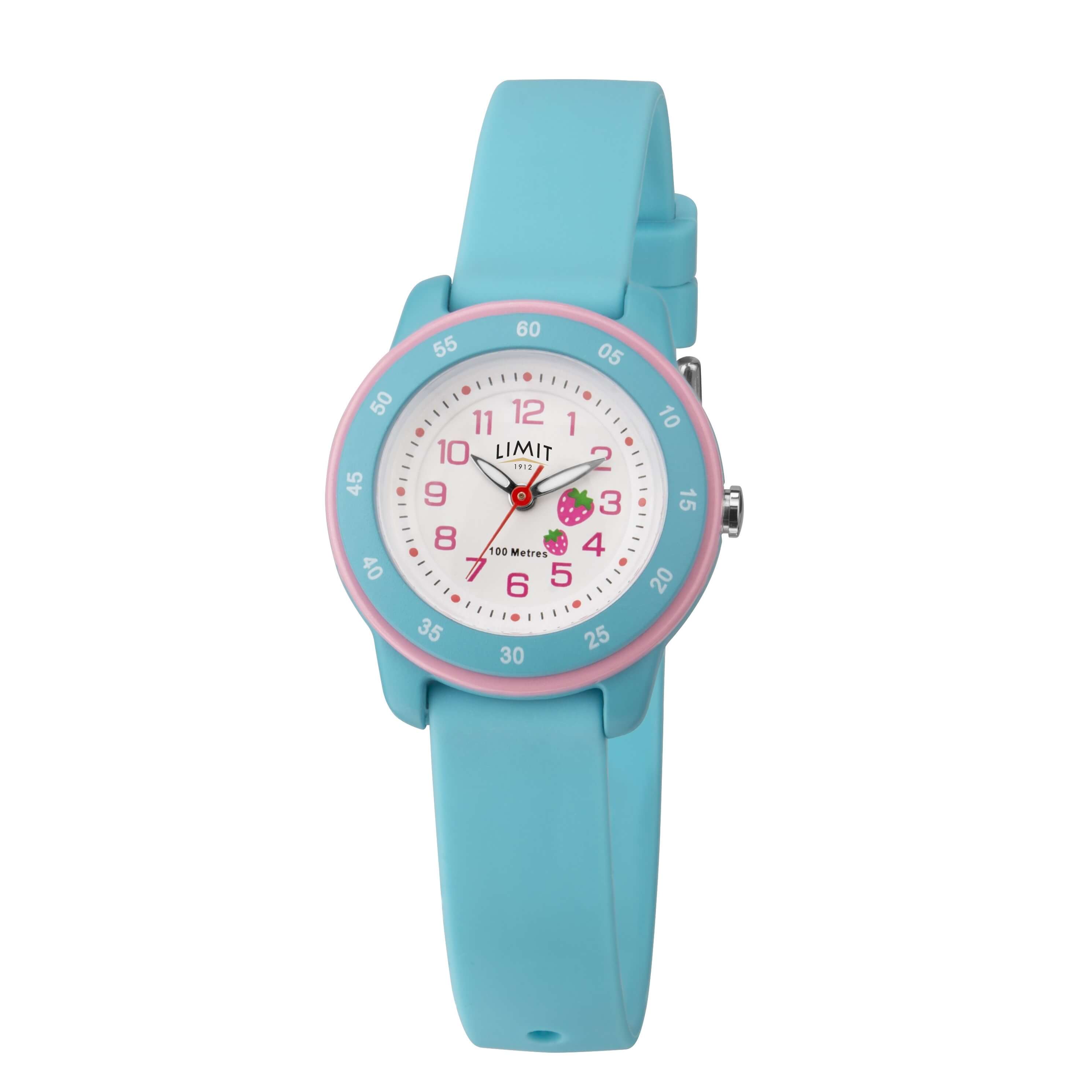 Kids Turquoise Plastic Watch