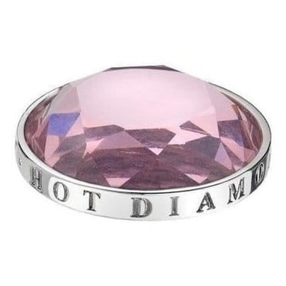 Ladies 33mm Rose Faceted Silver Coin
