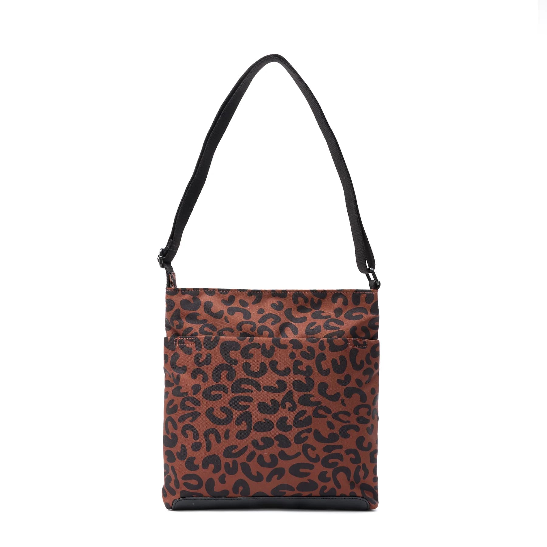 Kennington B Leopard Print Recycled Canvas Medium Crossbody Bag