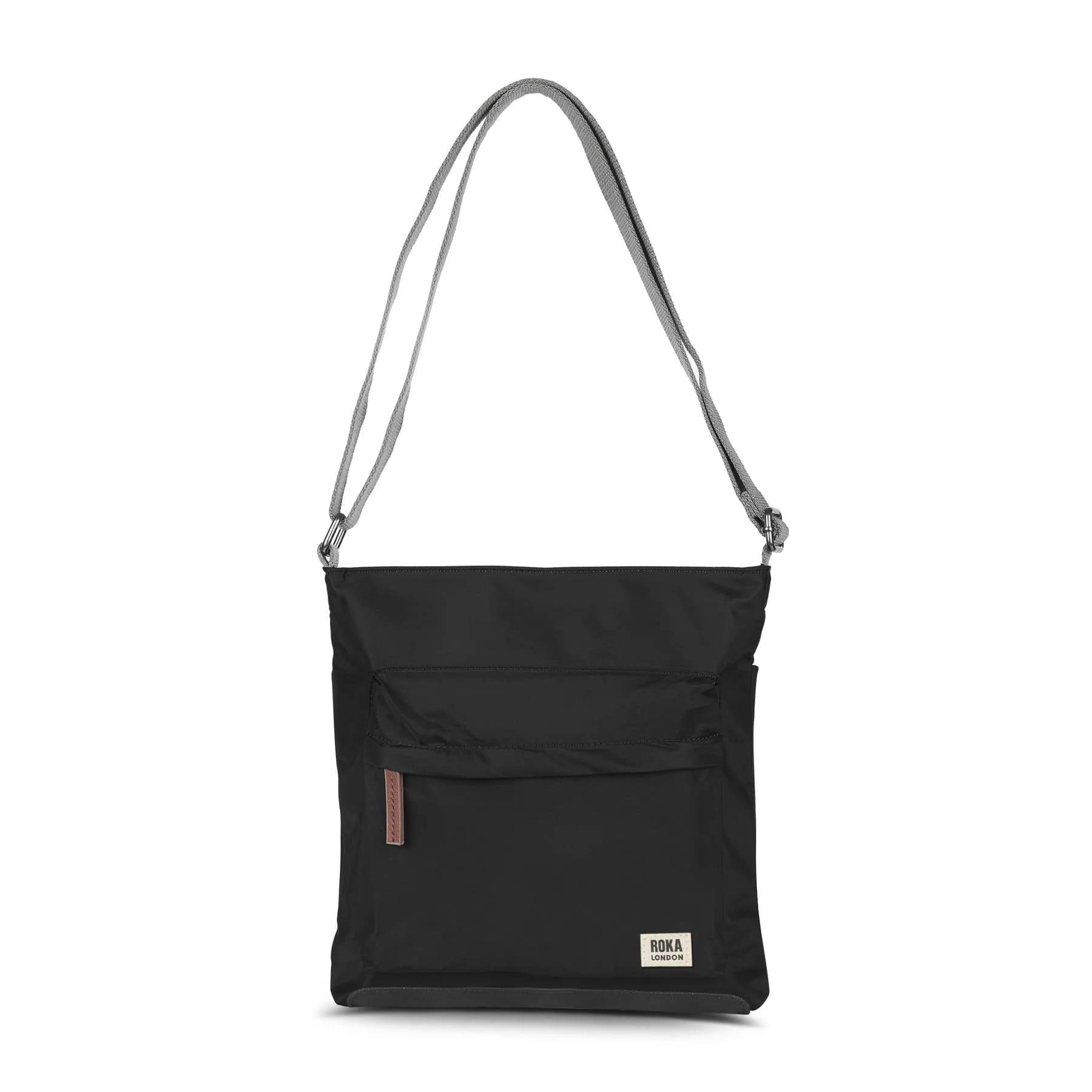 Kennington B Black Recycled Nylon Medium Crossbody Bag