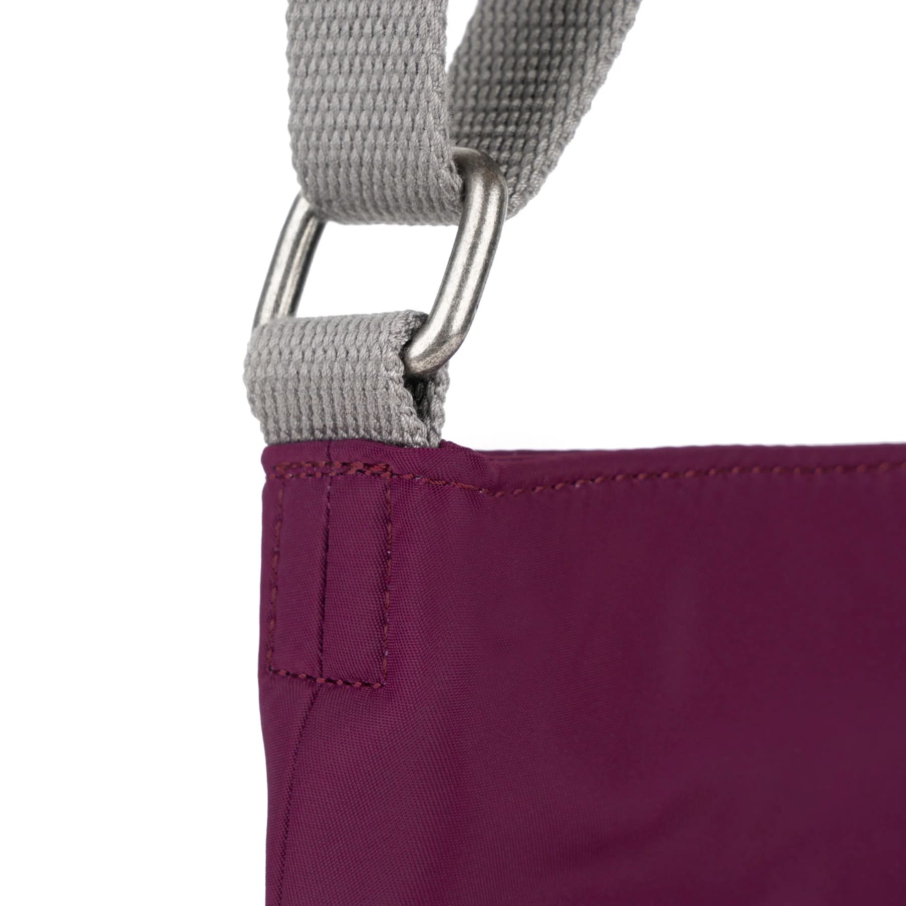 Kennington B Royal Burgundy Recycled Nylon Medium Crossbody Bag