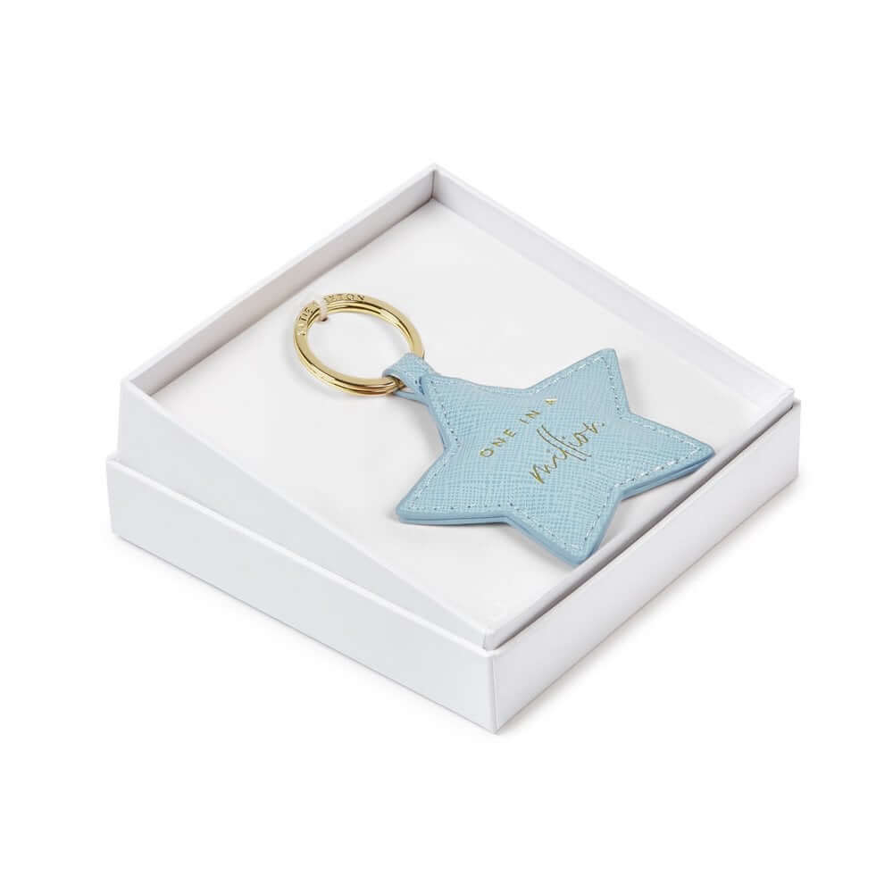 Beautifully Boxed Sentiment Keyring | One In A Million | Blue