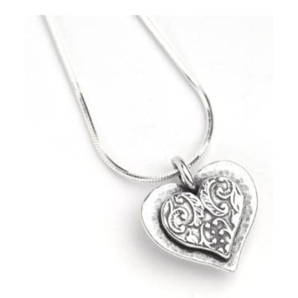 Ladies Handmade Silver Heart Pendant Necklace