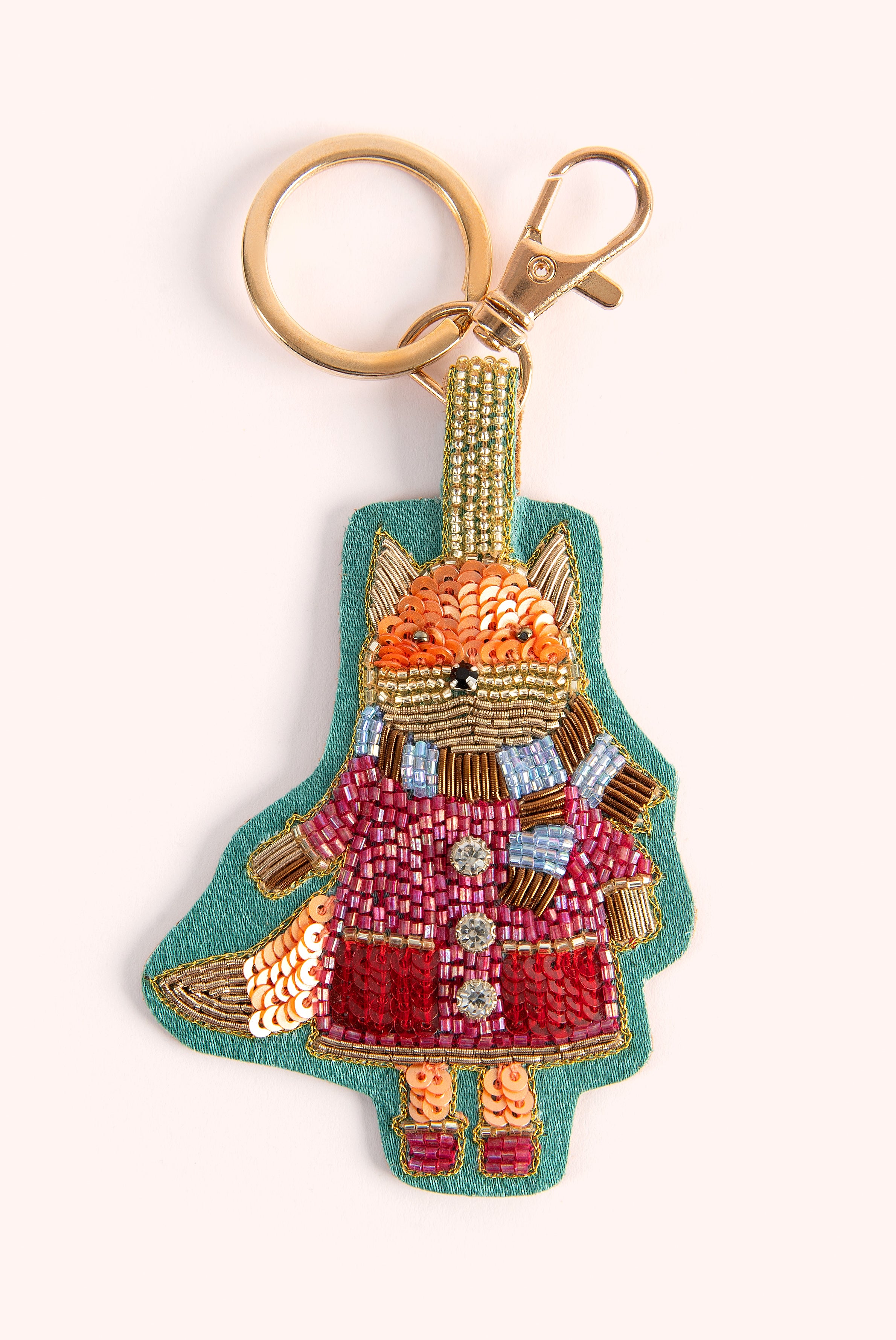 Beaded Keyrings - Fall Fox