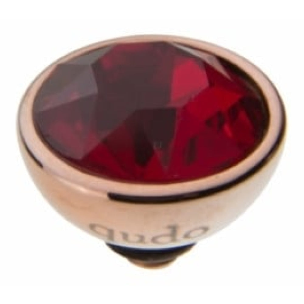 Famosa Rose Gold 10mm Bottone Ring Top Siam