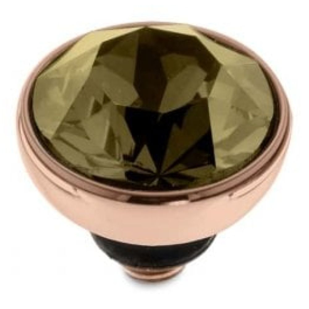 Famosa BOTTONE 8mm (RG/P) Smoky Quartz