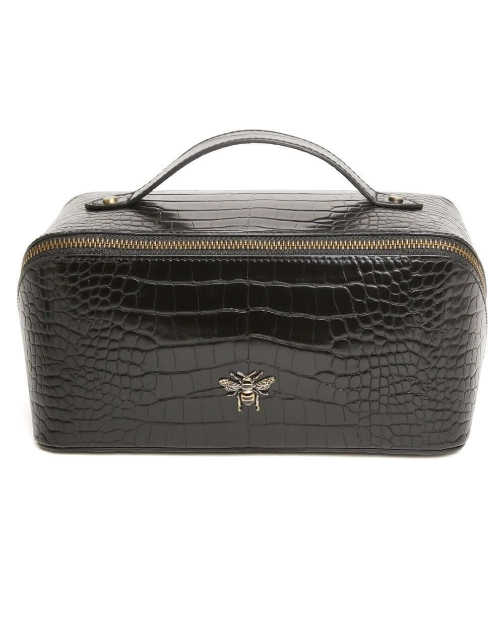 Train Beauty Case In Black Croc