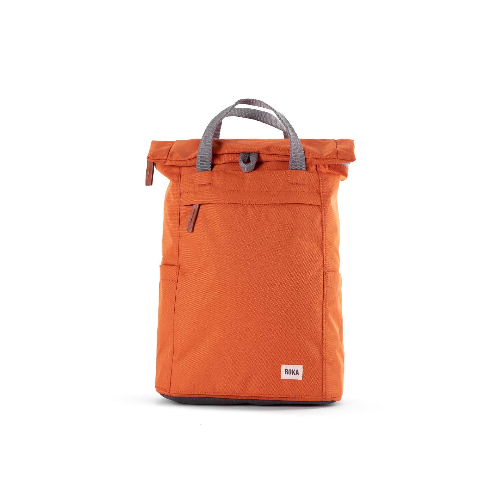 Finchley A Atomic Orange Recycled Canvas - Medium