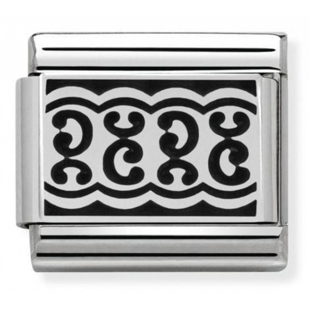 Classic LACE Plot 1 In Stainless Steel & Silver 925 Charm