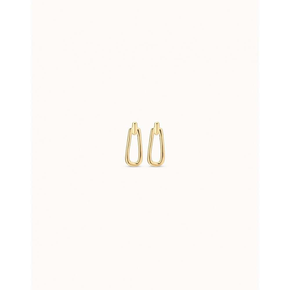 Prosperity Gold Plated Earrings With Link Form