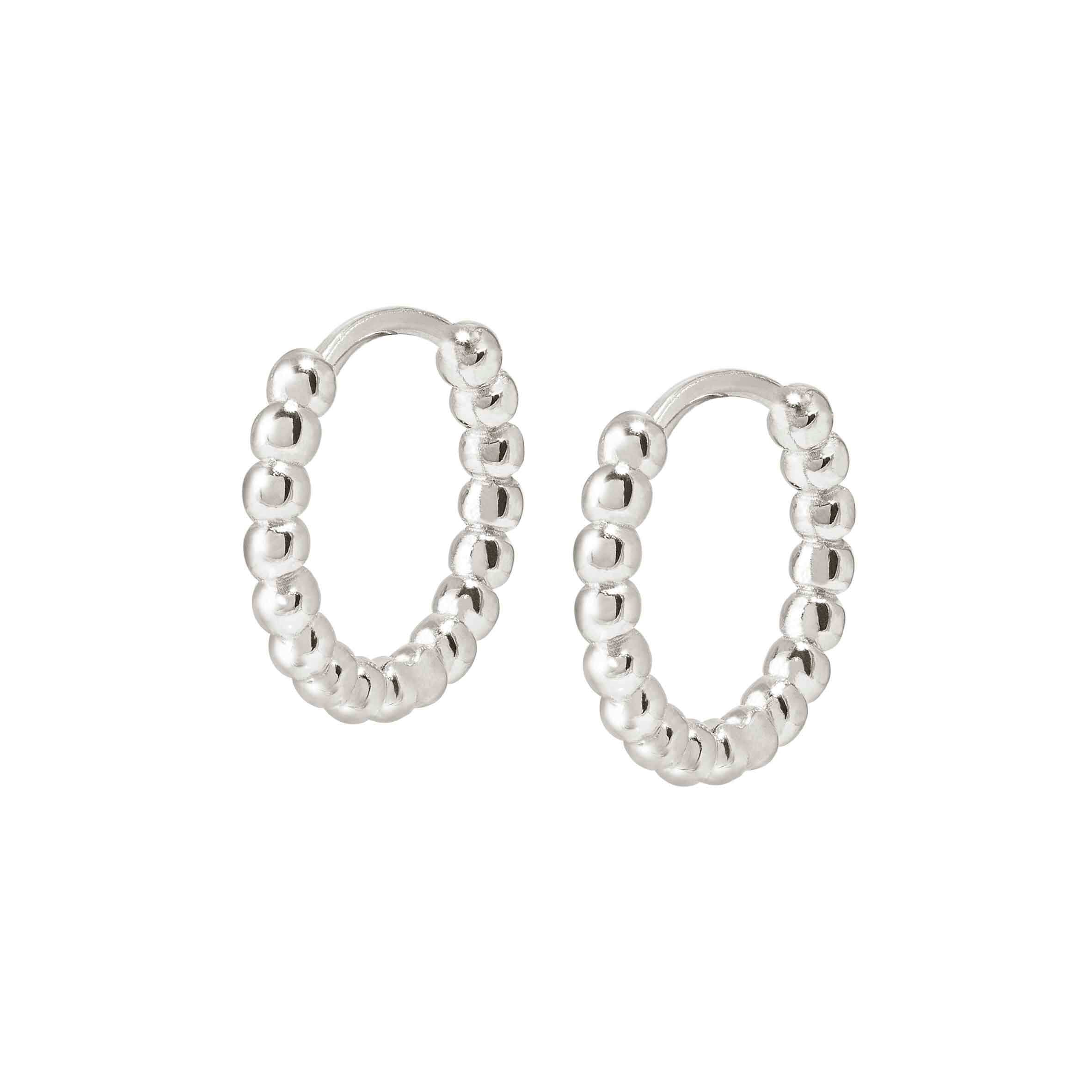 Lovecloud Hoop Earrings In Silver