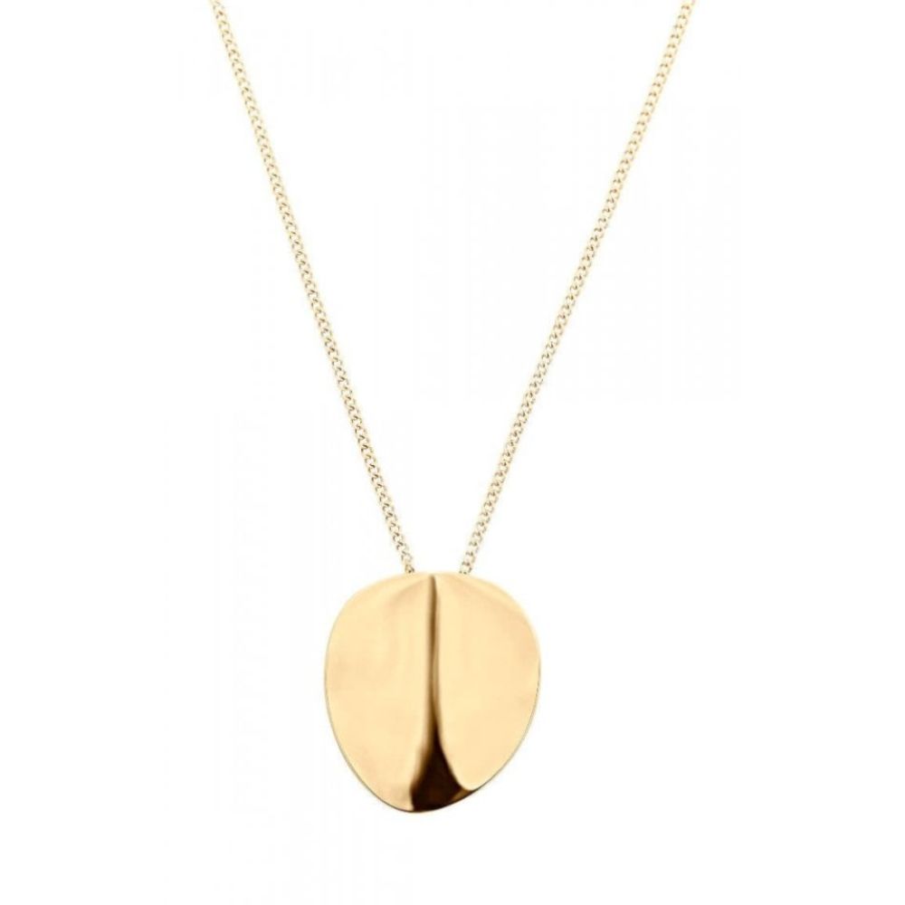 Pebble Necklace Short Gold