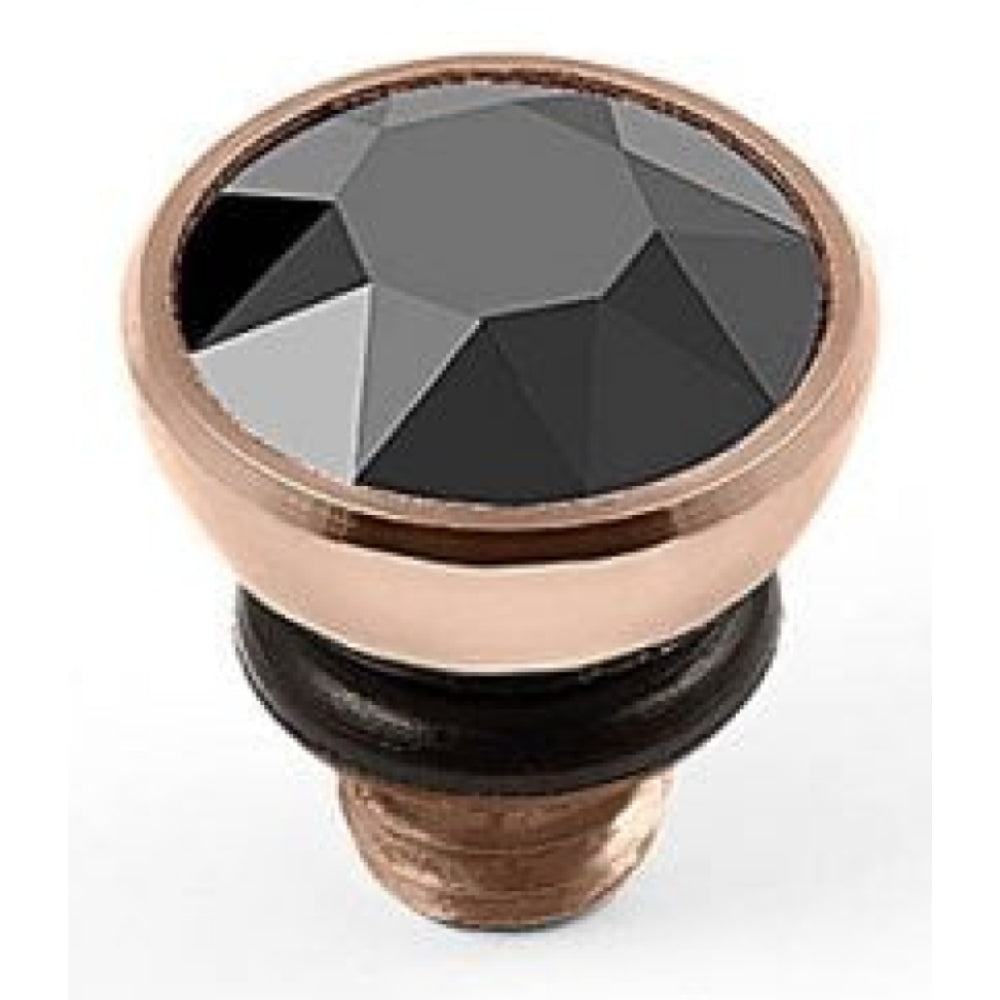 5mm Interchangeable Bottone Jet Hematite Crystal Top in RG
