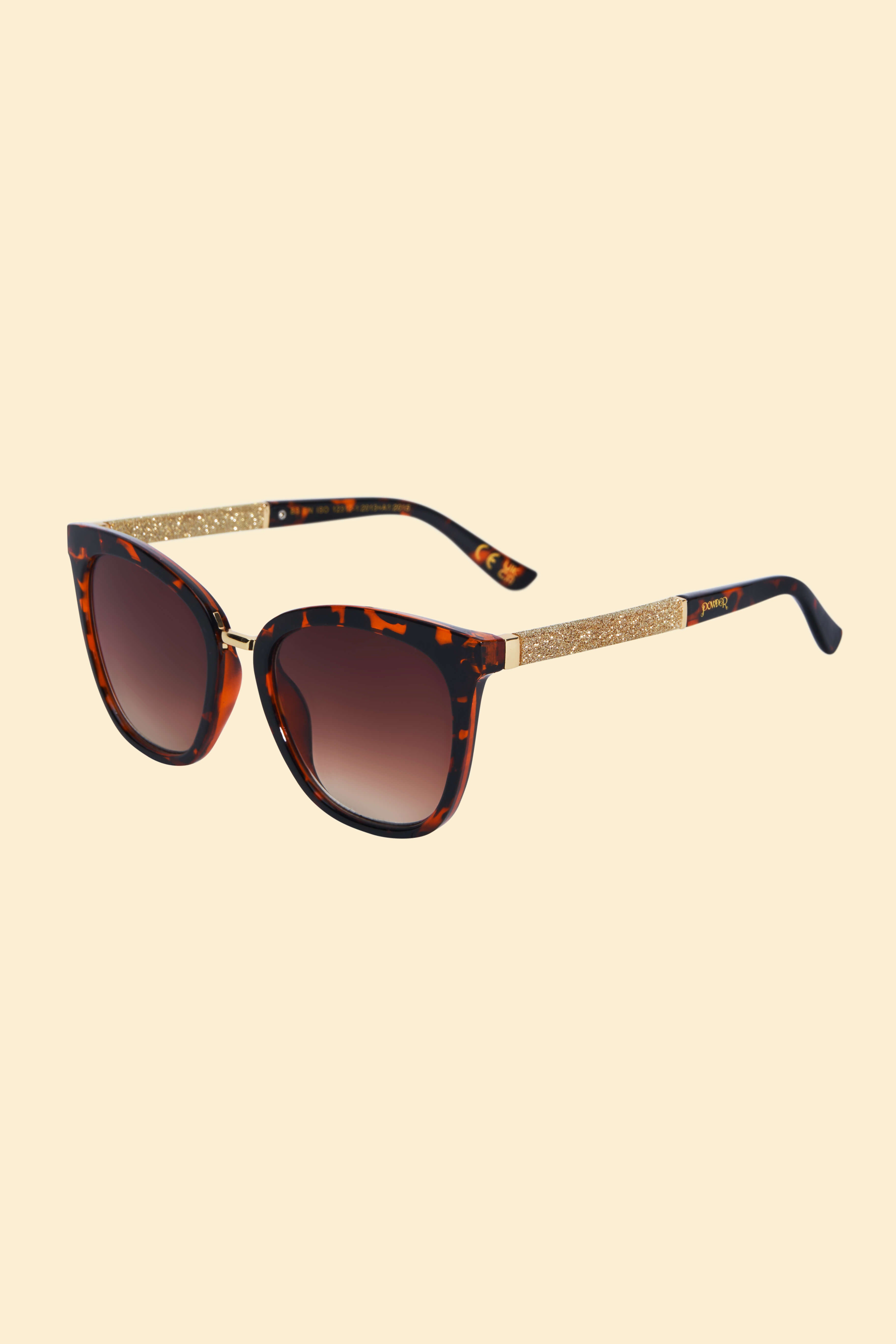 Natalia Luxe Sunglasses - Tortoiseshell/Glitter