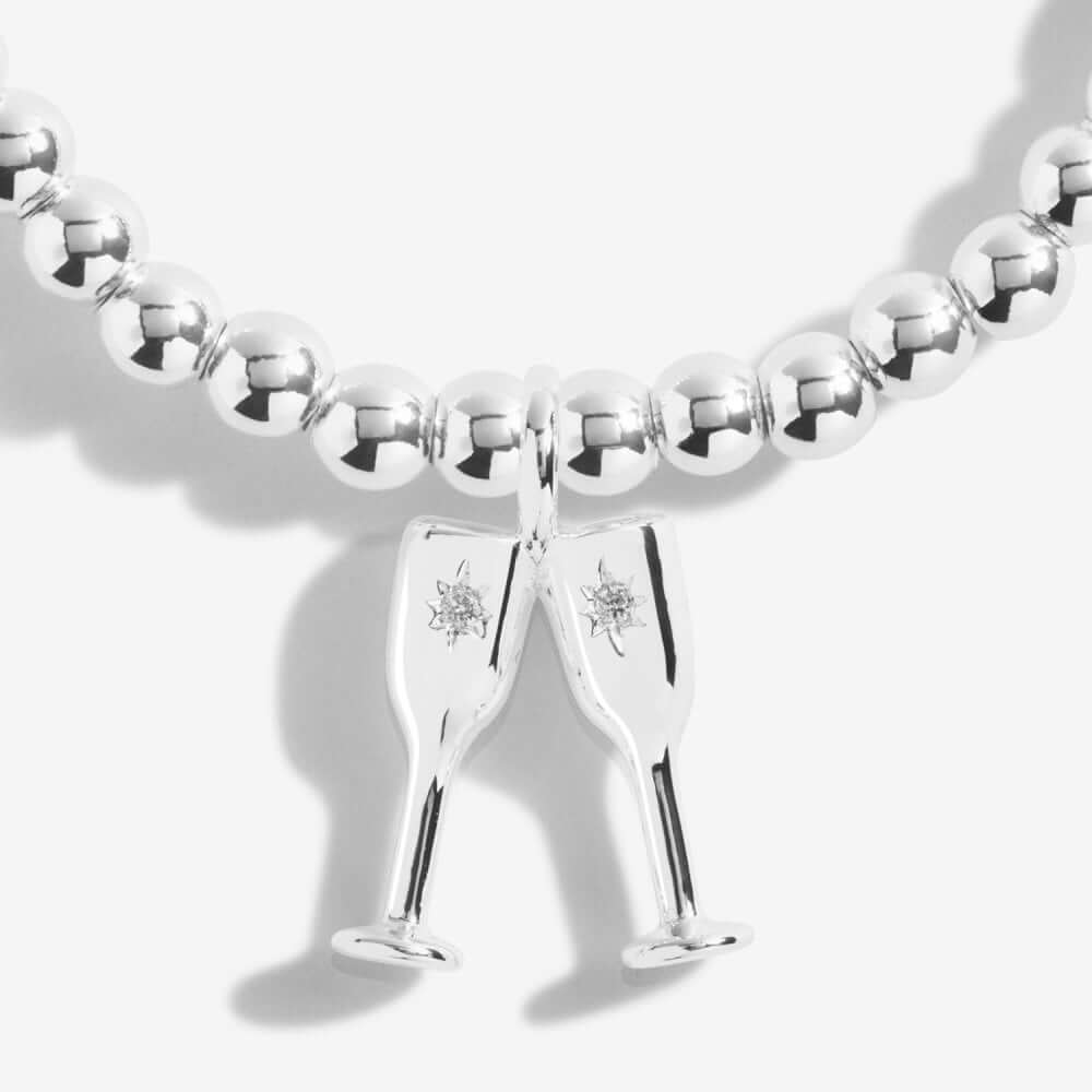 Christmas A Little | Christmas Cheers! | Silver | Bracelet | 17.5cm Stretch