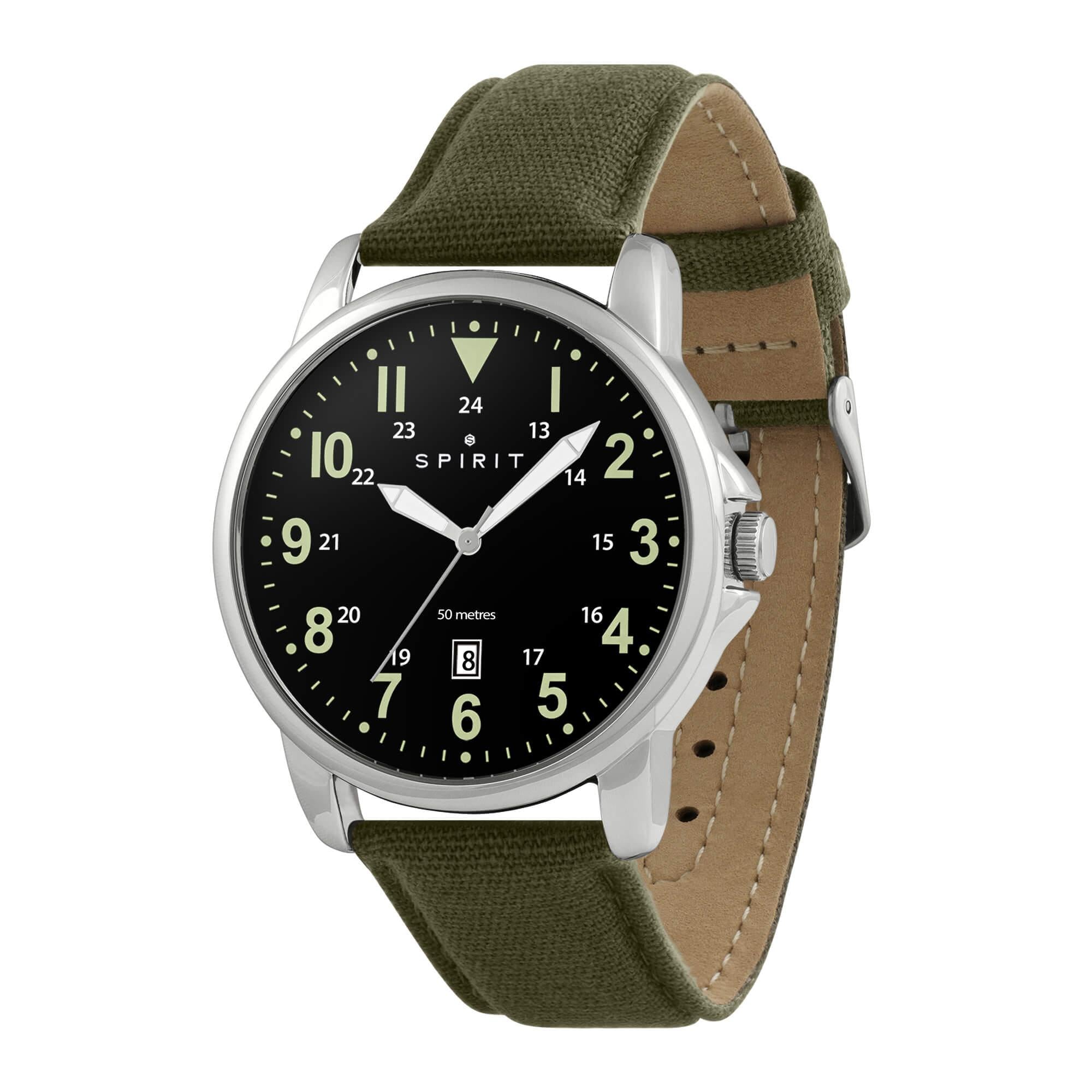 Gent's Khaki Canvas Strap Watch