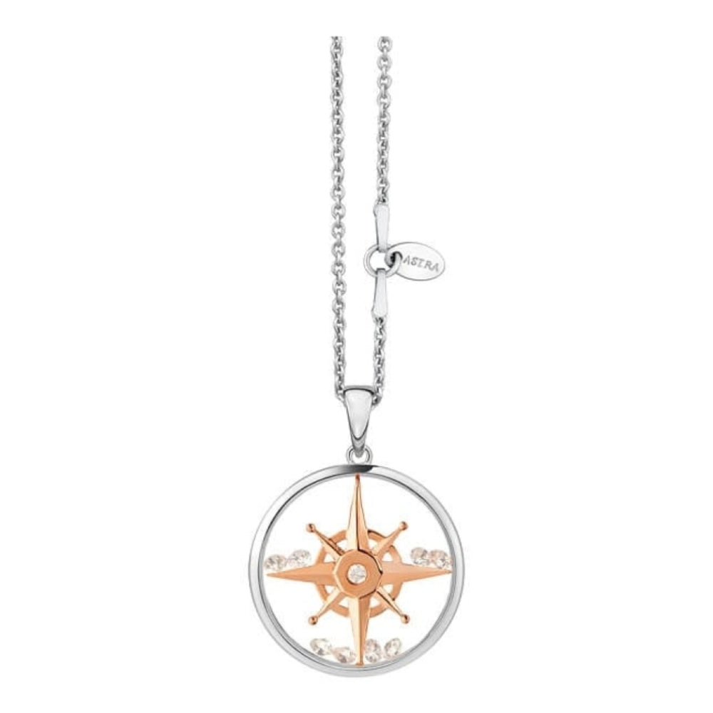 Compass Star 20mm Necklace (PA5417 ROCZ)