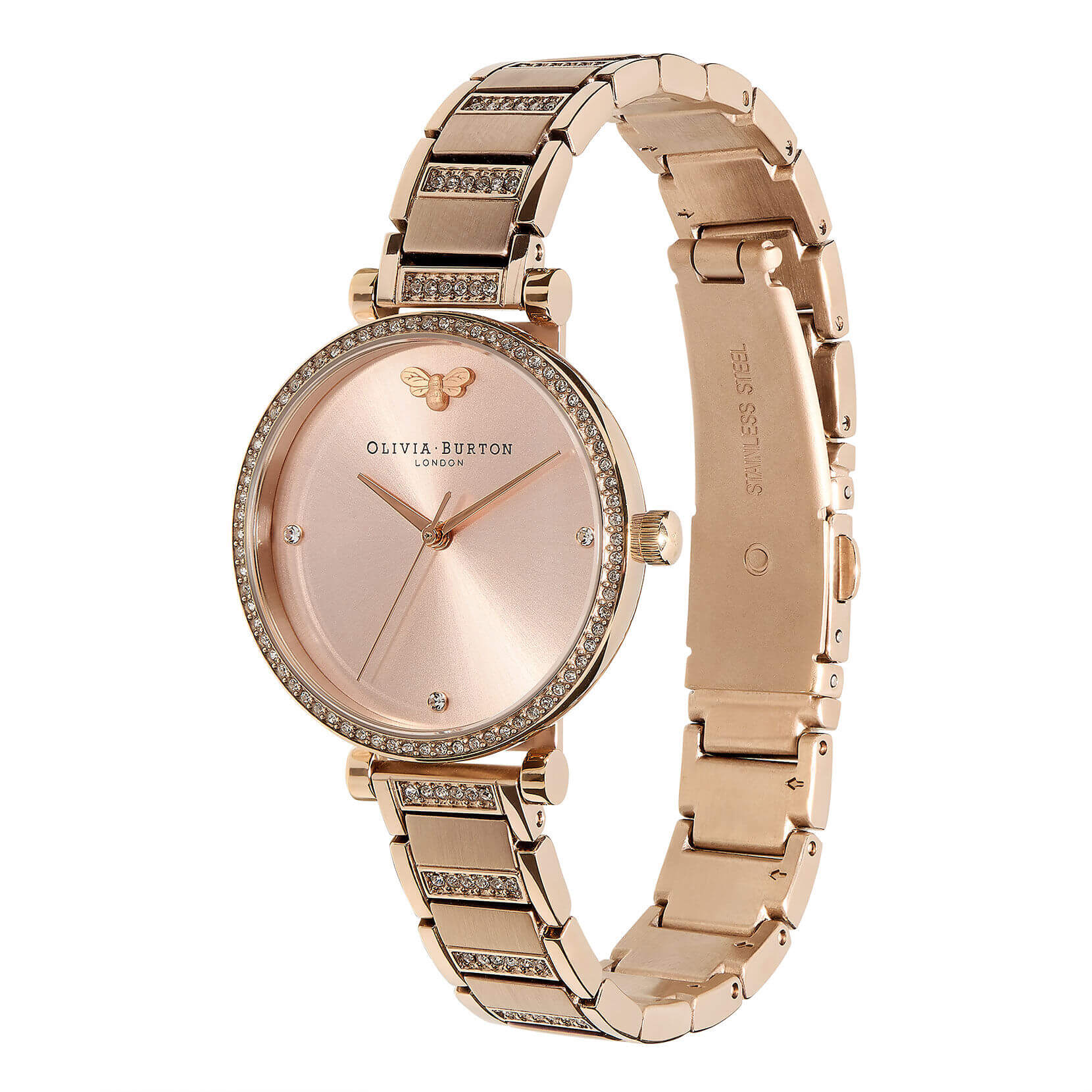 Belgrave Tbar Blush & Carnation Gold Bracelet Watch