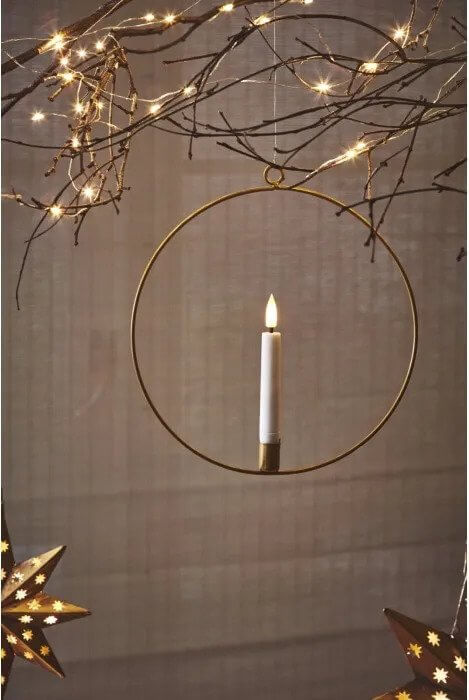 20cm Candle Ring - Gold