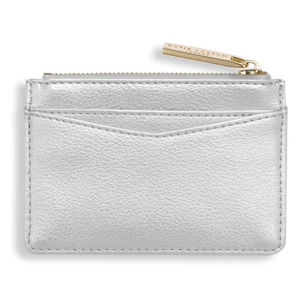 ALISE CARD HOLDER - Metallic Silver - 7.7x10.7x1.3cm