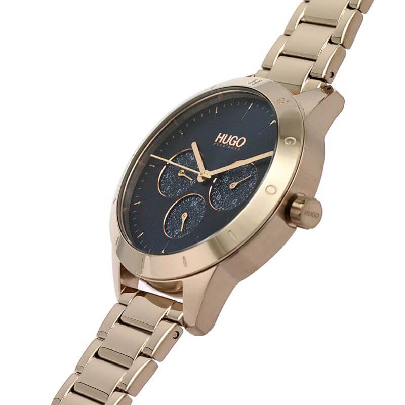 FRIEND Blue Dial & Rose Gold Bracelet Strap Womens Watch