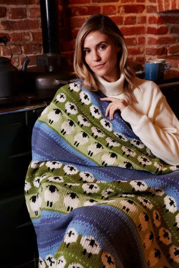 Flock Of Sheep Throw