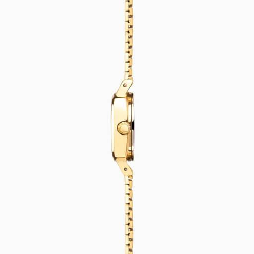 Heritage Black Dial With Gold Plated Case & Bracelet Strap Ladies Watch