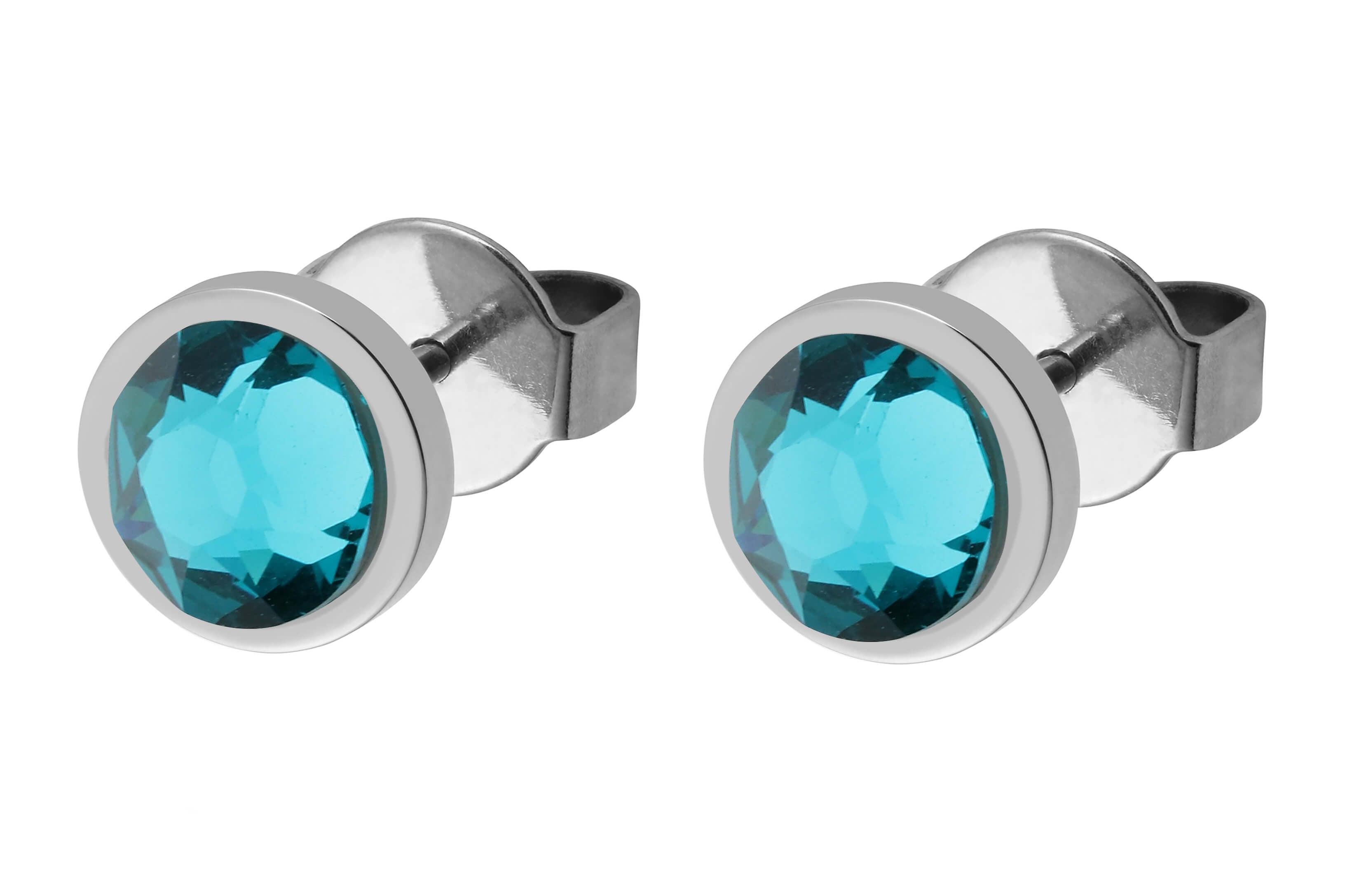 Canino (S/P) 9mm Blue Zircon Earstud