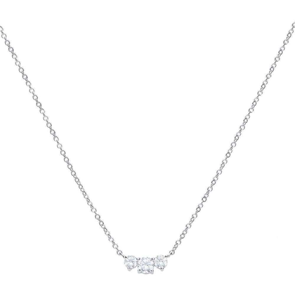 Three Stone Trilogy Necklace