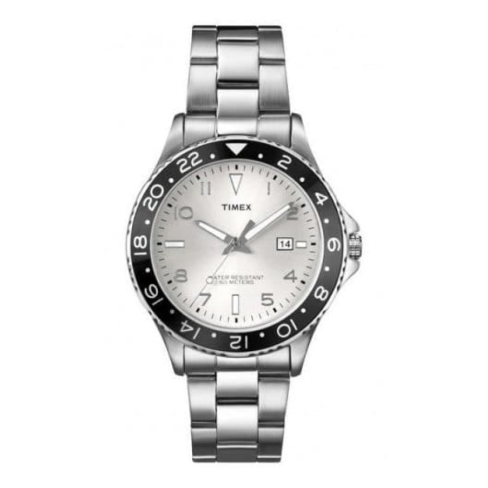 Gents Stainless Steel & Silver Dial Bracelet Watch