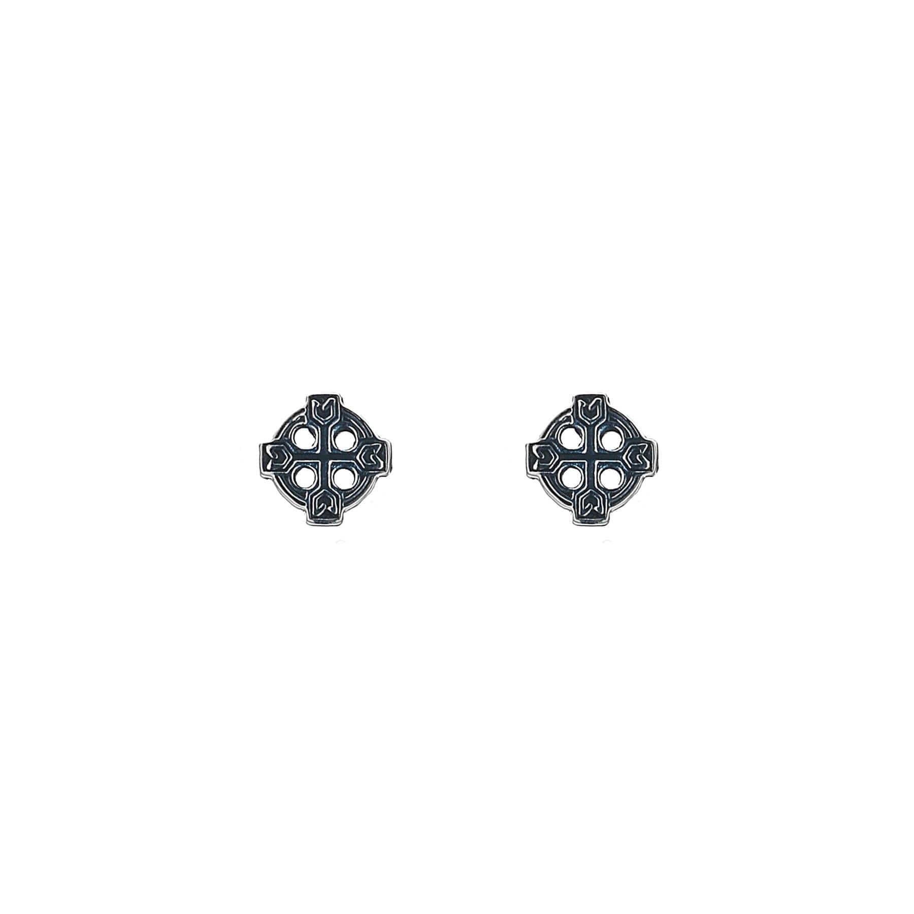 Celtic Cross Stud Earrings