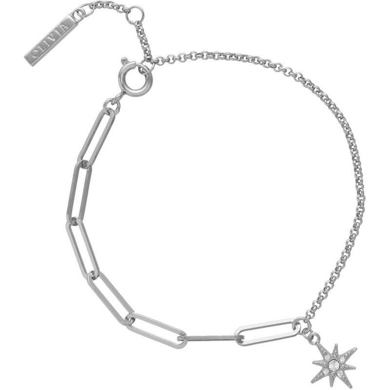 Celestial Silver North Star Mismatch Bracelet