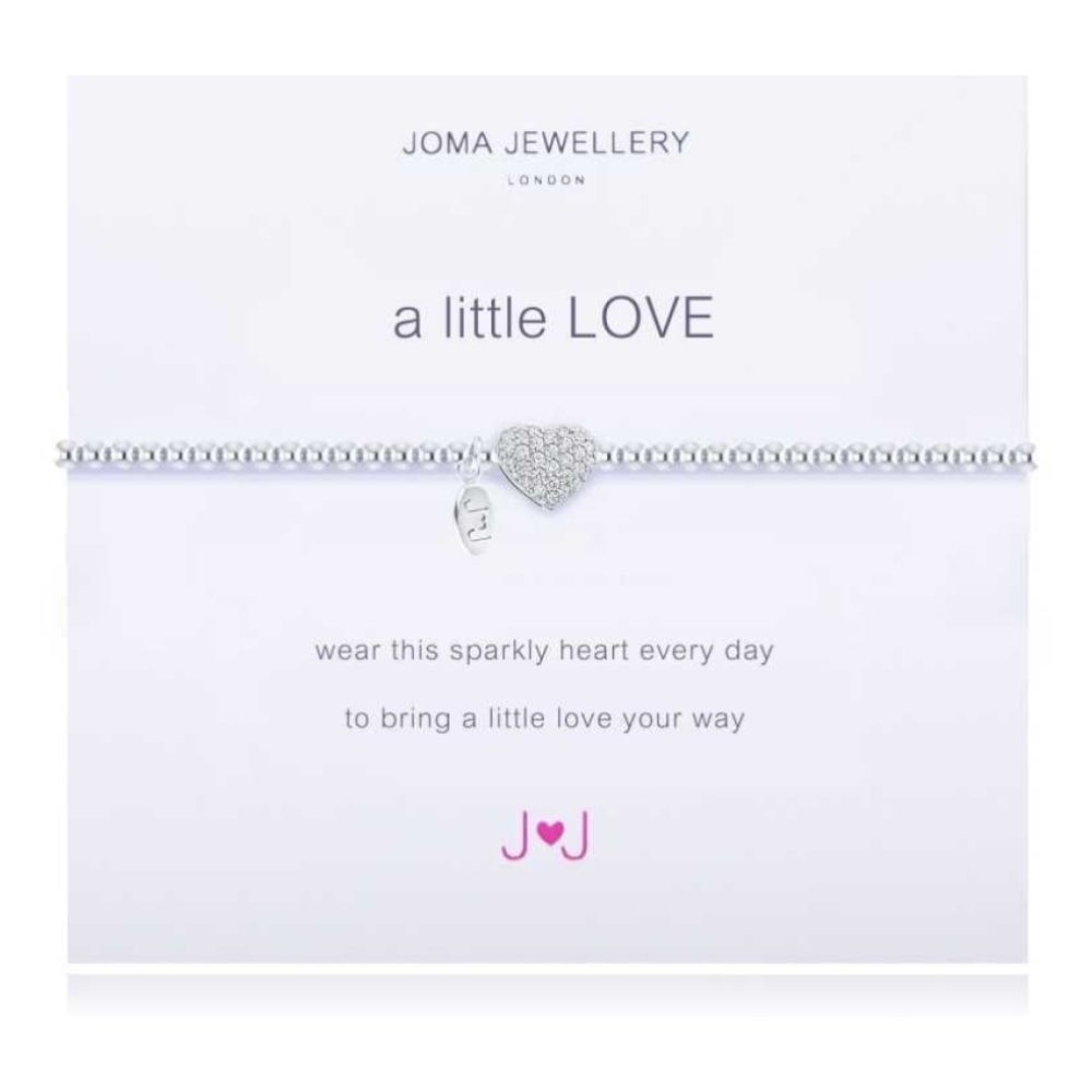 a little LOVE BRACELET - pave silver heart